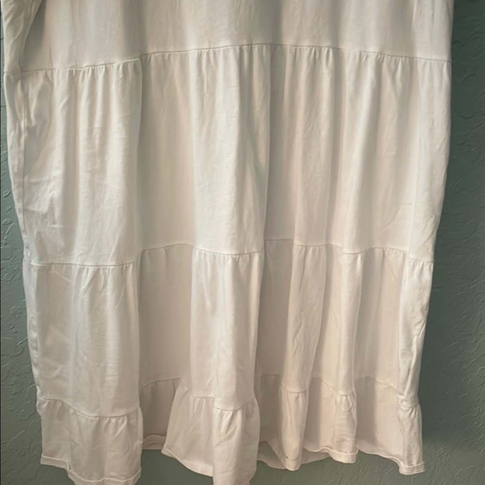 J. Crew White Ruffle Dress - Picture 4 of 6